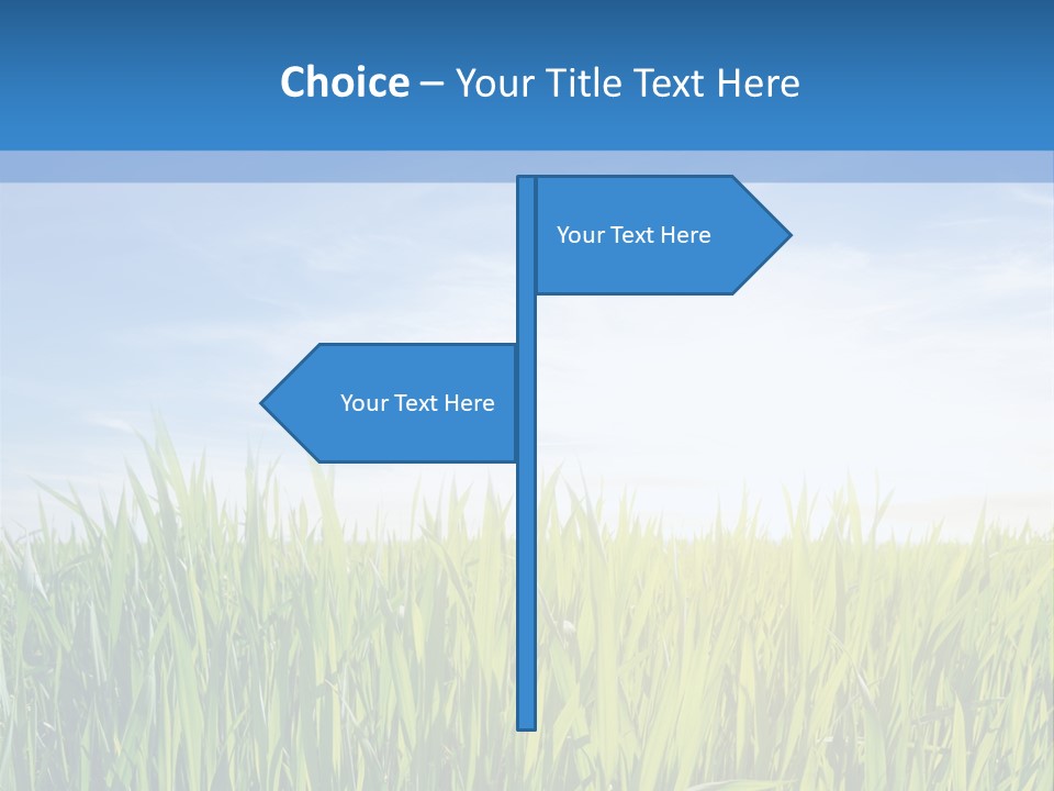 Cloudscape Pasture Plain PowerPoint Template