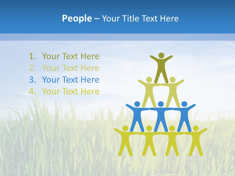 Cloudscape Pasture Plain PowerPoint Template