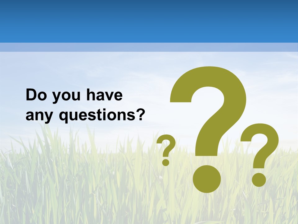 Cloudscape Pasture Plain PowerPoint Template