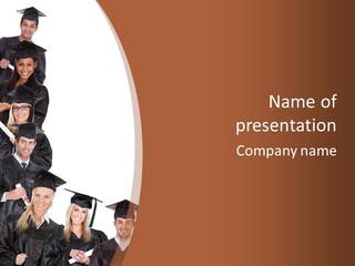 Group Teenager School PowerPoint Template