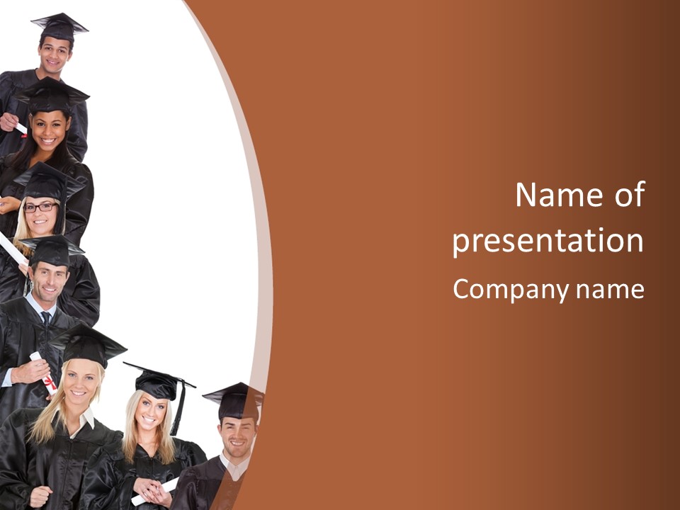 Group Teenager School PowerPoint Template