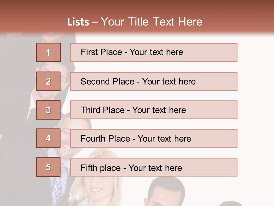 Group Leader Large PowerPoint Template