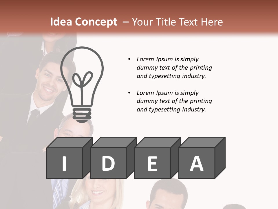Group Leader Large PowerPoint Template