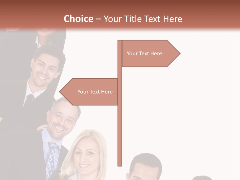Group Leader Large PowerPoint Template