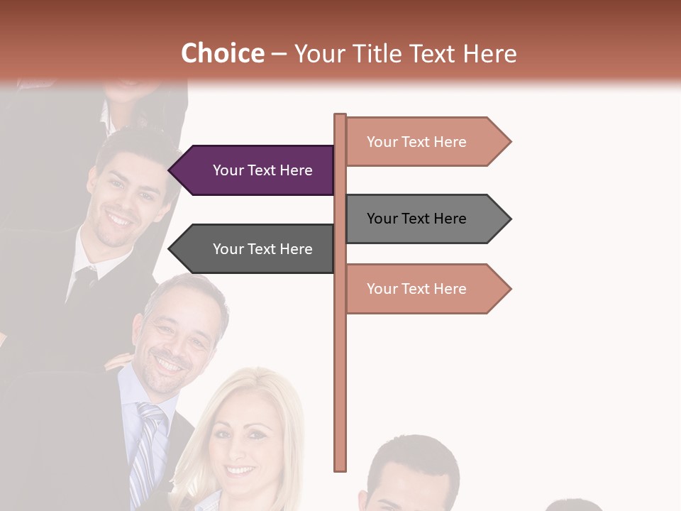Group Leader Large PowerPoint Template