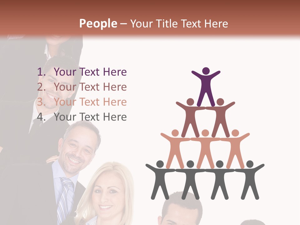 Group Leader Large PowerPoint Template