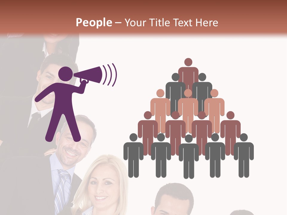 Group Leader Large PowerPoint Template