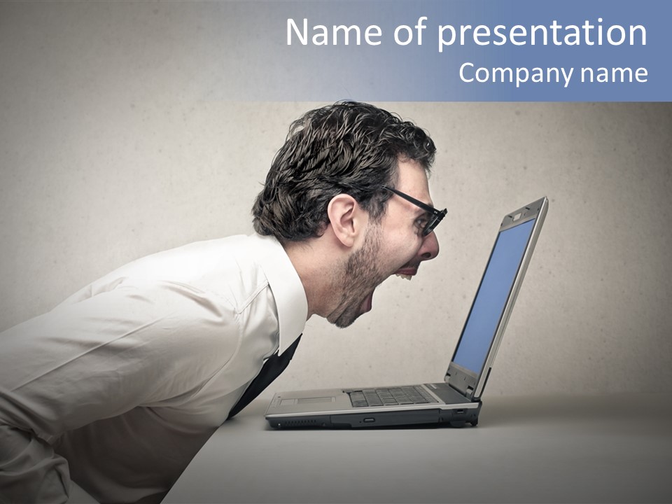 Man Businessman Background PowerPoint Template