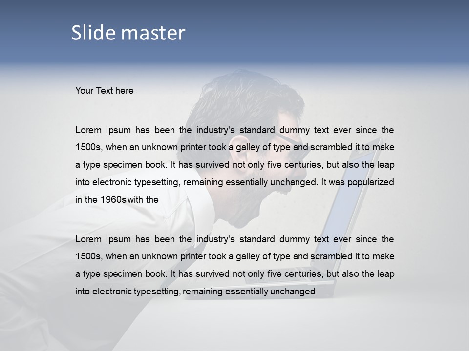 Man Businessman Background PowerPoint Template