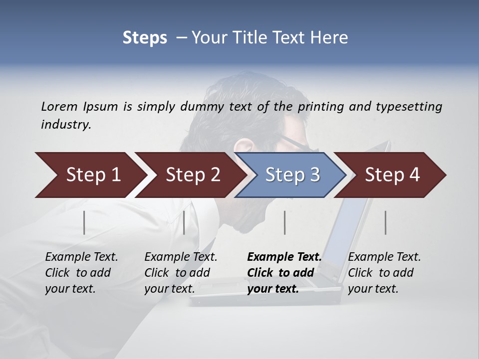 Man Businessman Background PowerPoint Template