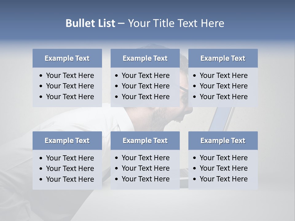 Man Businessman Background PowerPoint Template