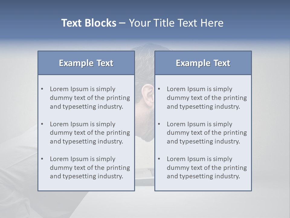 Man Businessman Background PowerPoint Template