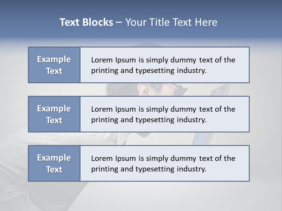Man Businessman Background PowerPoint Template