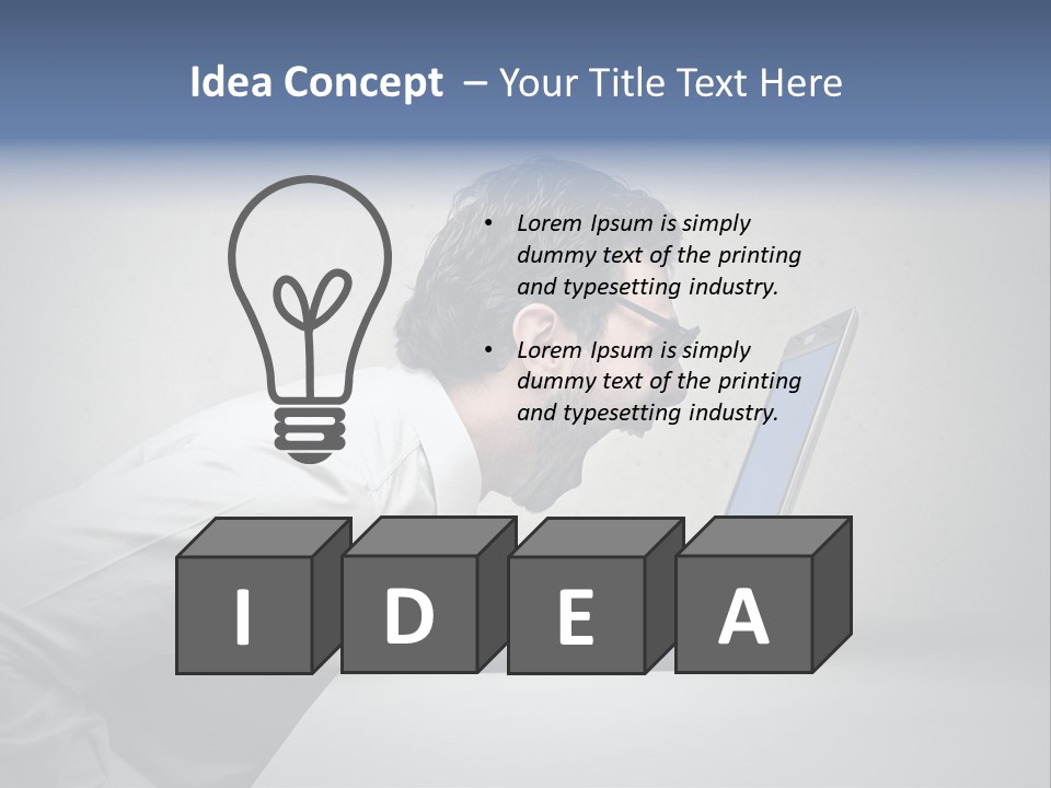 Man Businessman Background PowerPoint Template