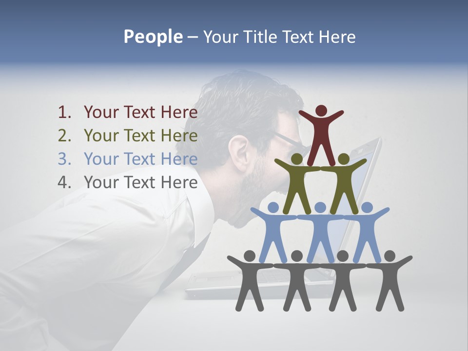 Man Businessman Background PowerPoint Template