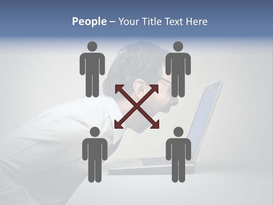 Man Businessman Background PowerPoint Template