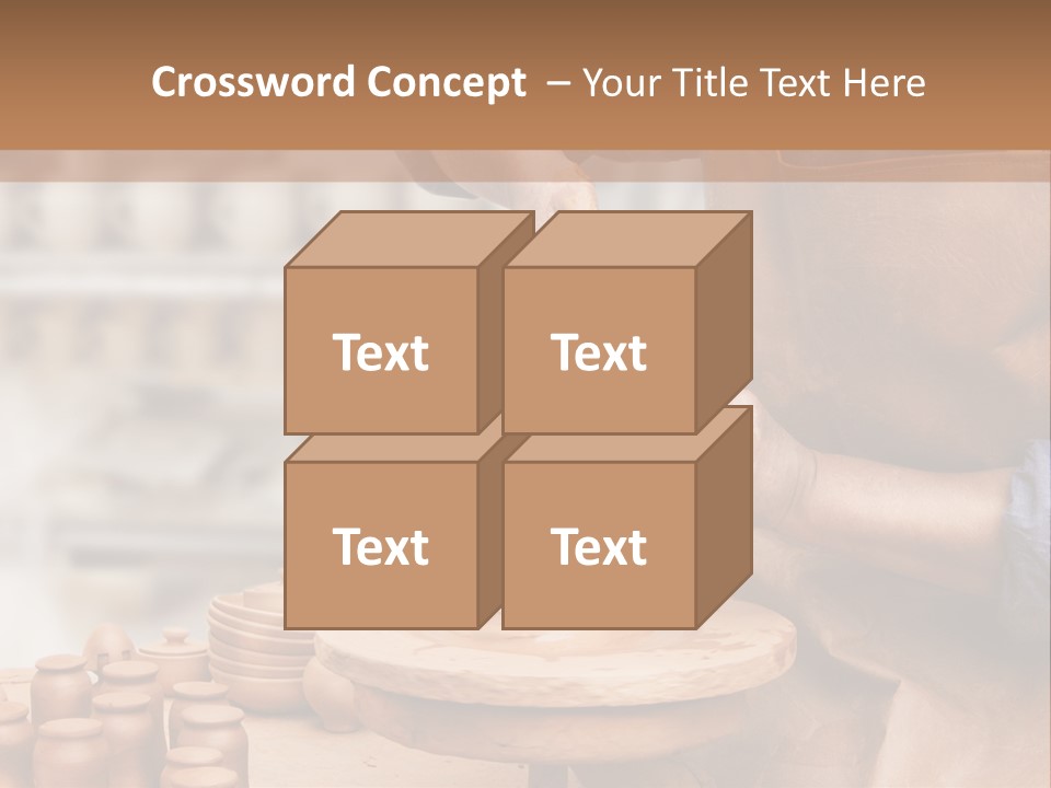 Making Person Ceramic PowerPoint Template