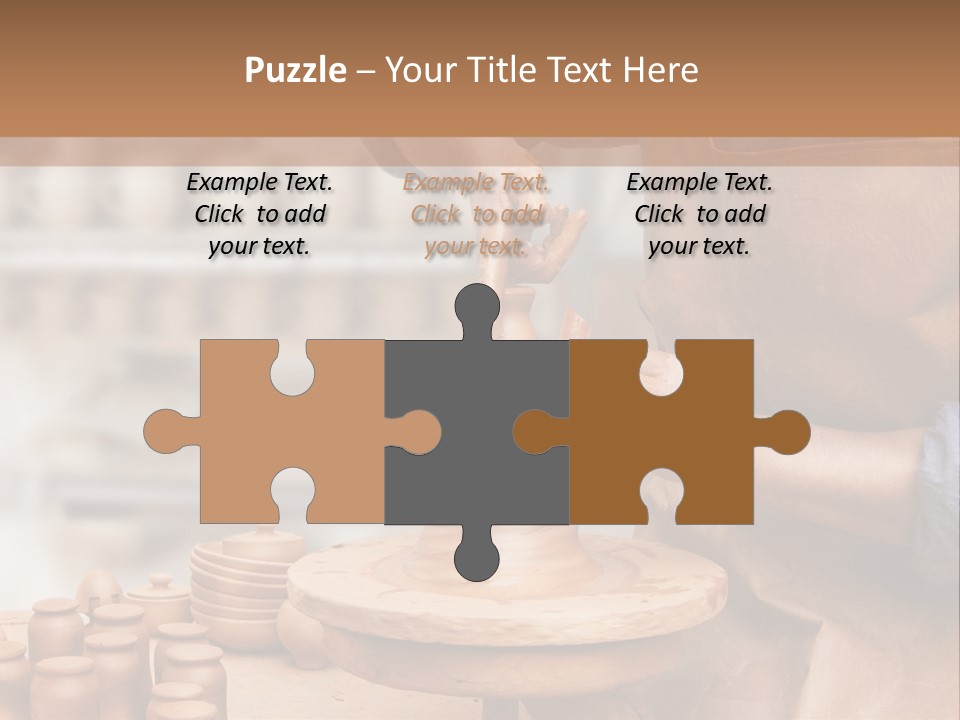 Making Person Ceramic PowerPoint Template