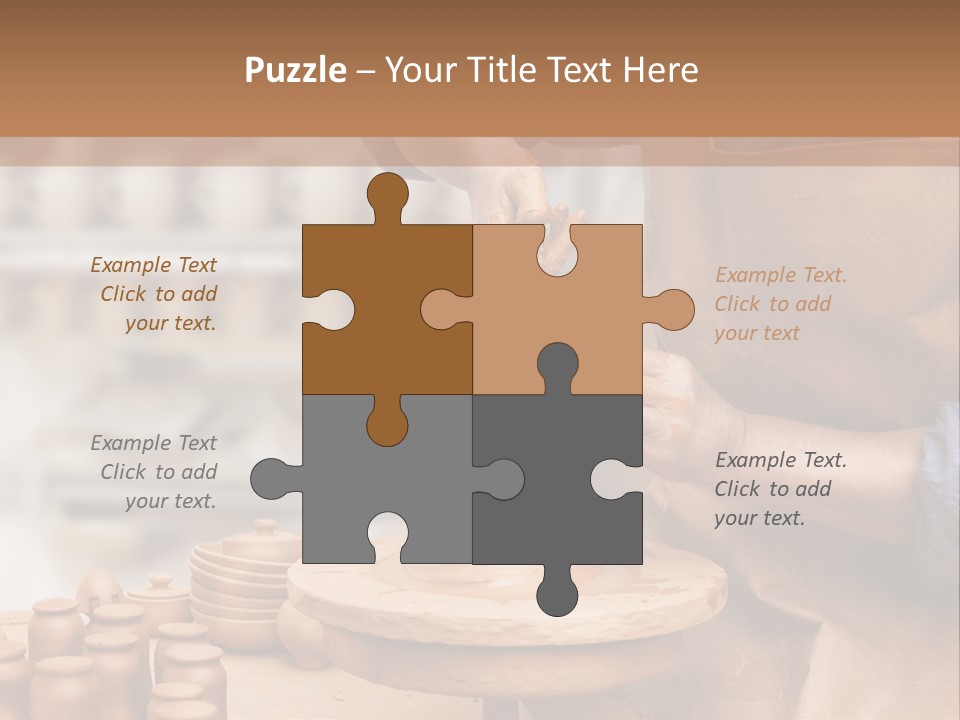 Making Person Ceramic PowerPoint Template