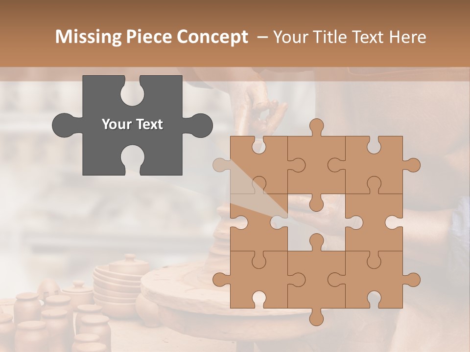 Making Person Ceramic PowerPoint Template