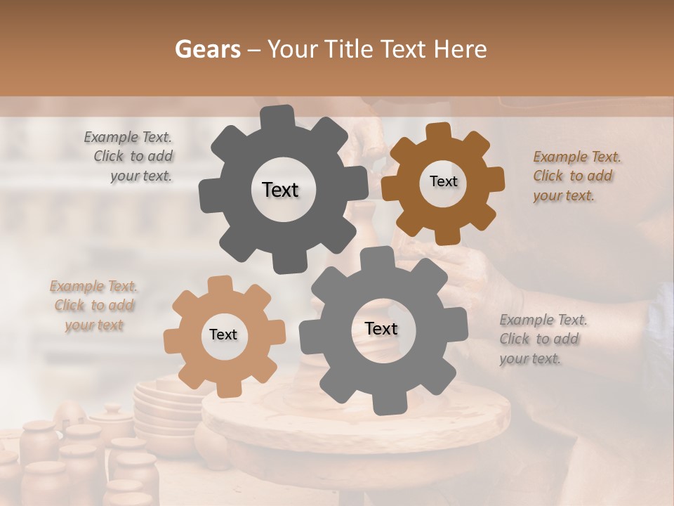 Making Person Ceramic PowerPoint Template