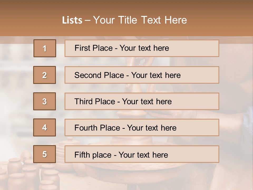 Making Person Ceramic PowerPoint Template