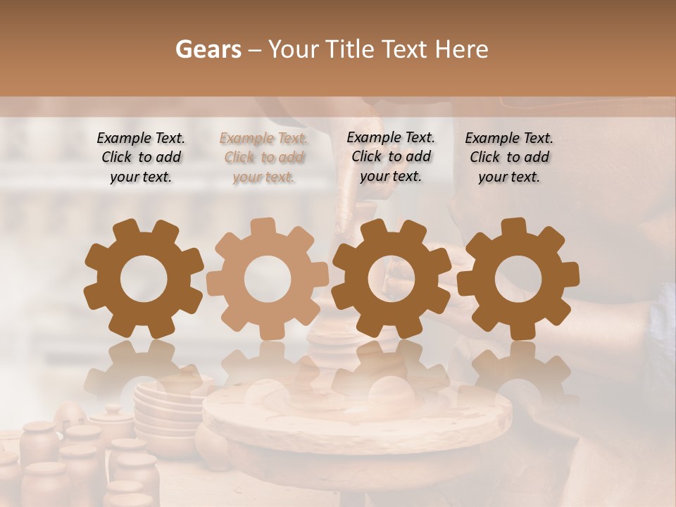 Making Person Ceramic PowerPoint Template