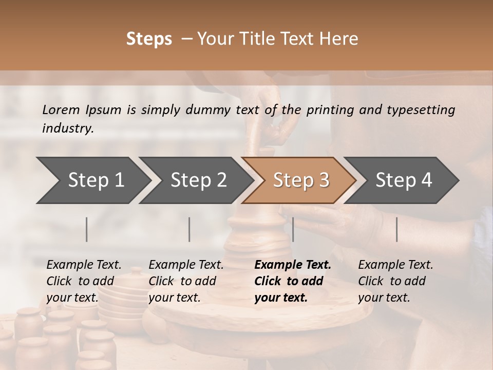 Making Person Ceramic PowerPoint Template