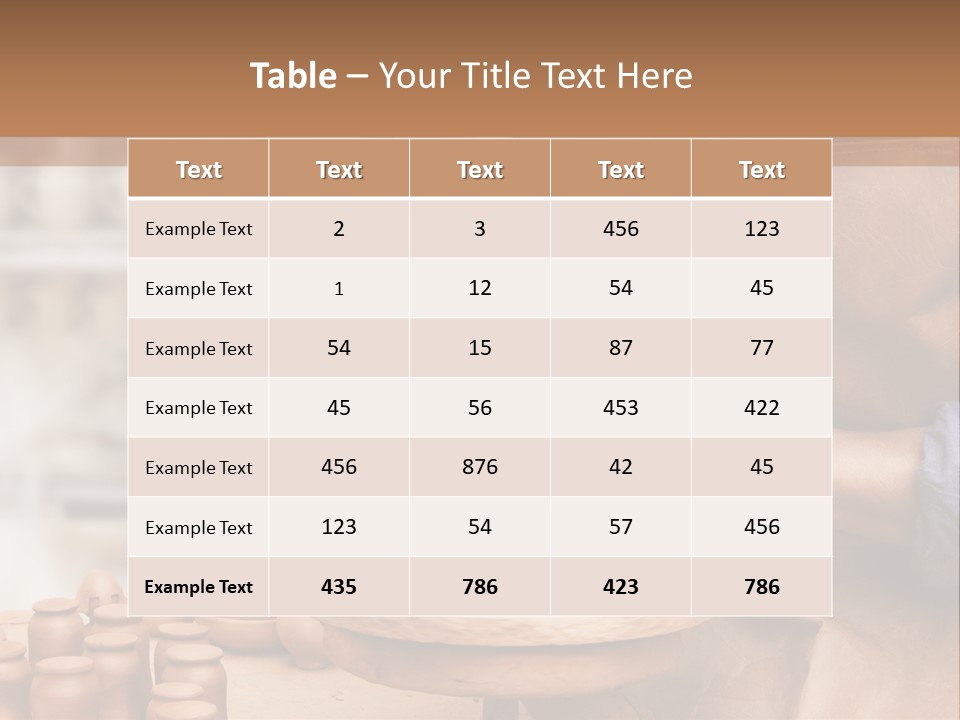 Making Person Ceramic PowerPoint Template