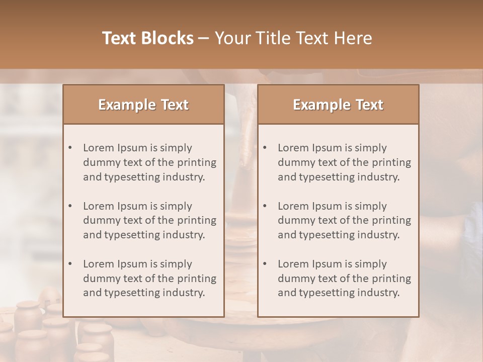 Making Person Ceramic PowerPoint Template