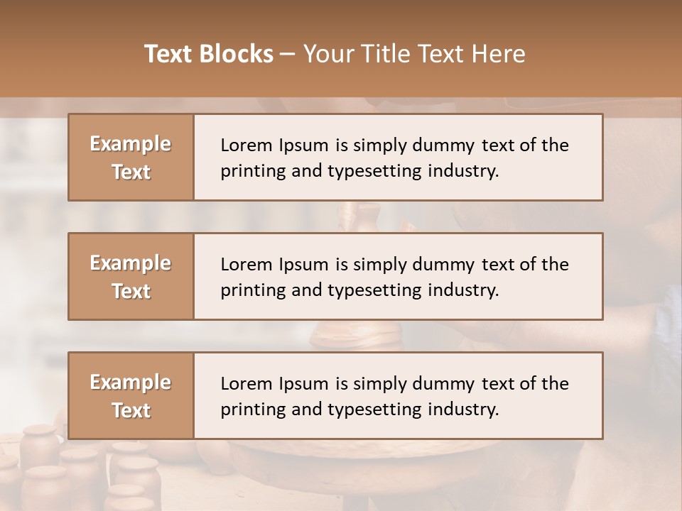 Making Person Ceramic PowerPoint Template