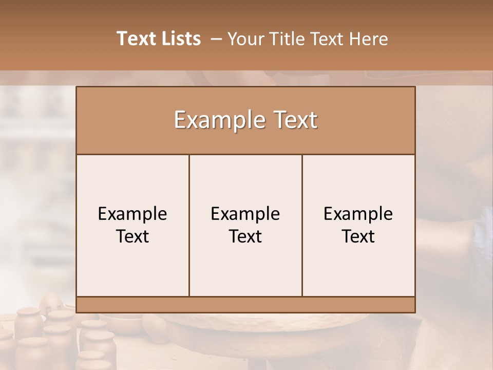 Making Person Ceramic PowerPoint Template