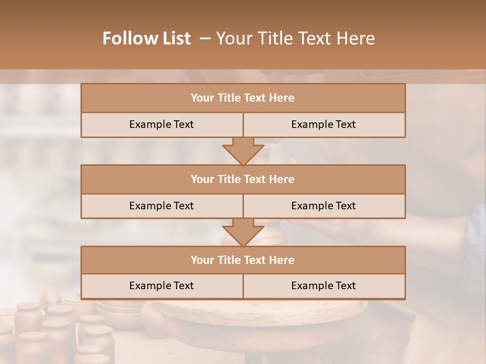 Making Person Ceramic PowerPoint Template