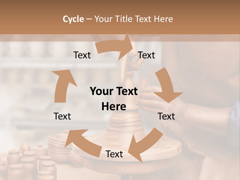 Making Person Ceramic PowerPoint Template