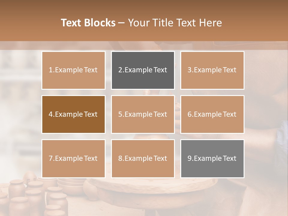 Making Person Ceramic PowerPoint Template