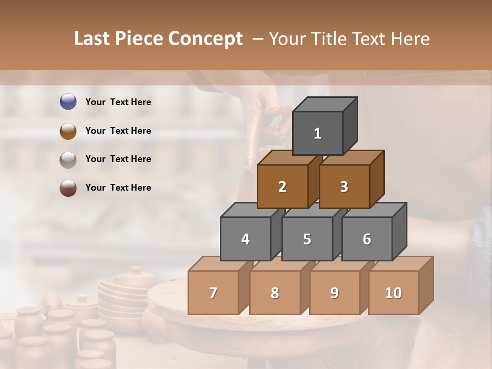 Making Person Ceramic PowerPoint Template