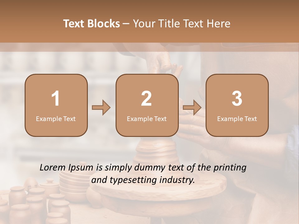 Making Person Ceramic PowerPoint Template