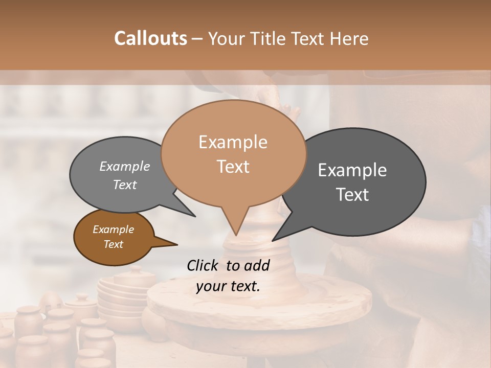 Making Person Ceramic PowerPoint Template