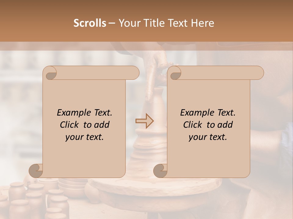 Making Person Ceramic PowerPoint Template