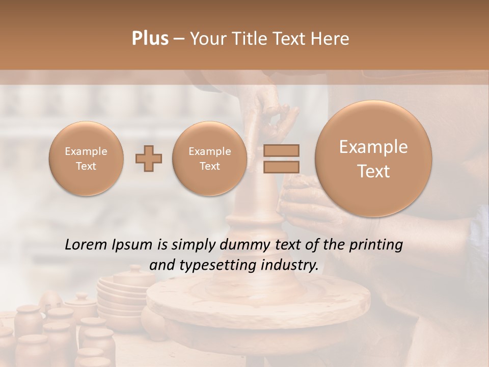 Making Person Ceramic PowerPoint Template