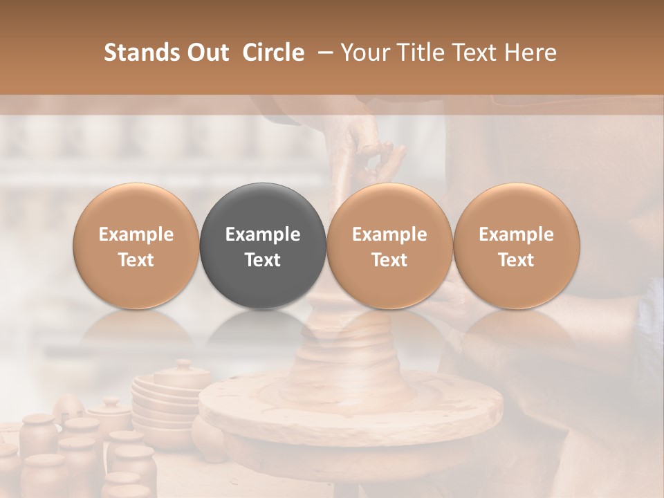 Making Person Ceramic PowerPoint Template