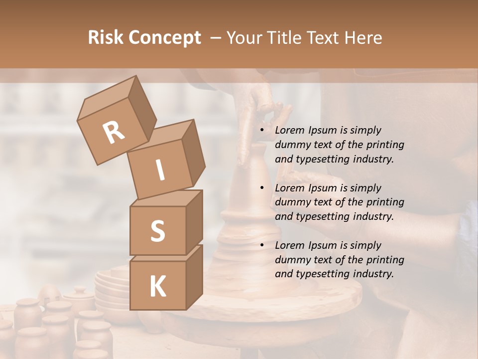 Making Person Ceramic PowerPoint Template