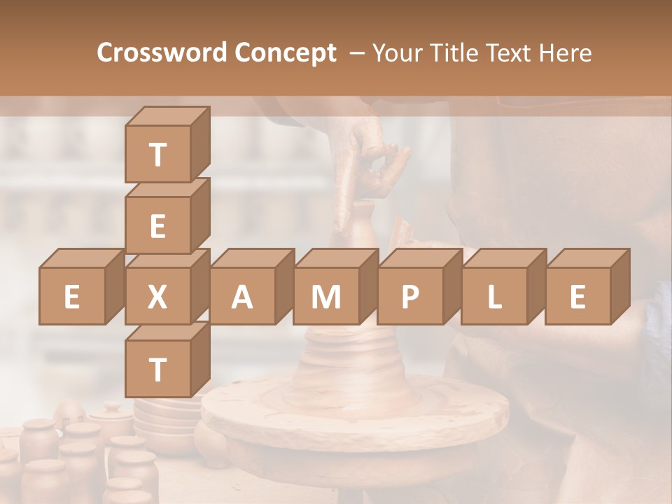 Making Person Ceramic PowerPoint Template