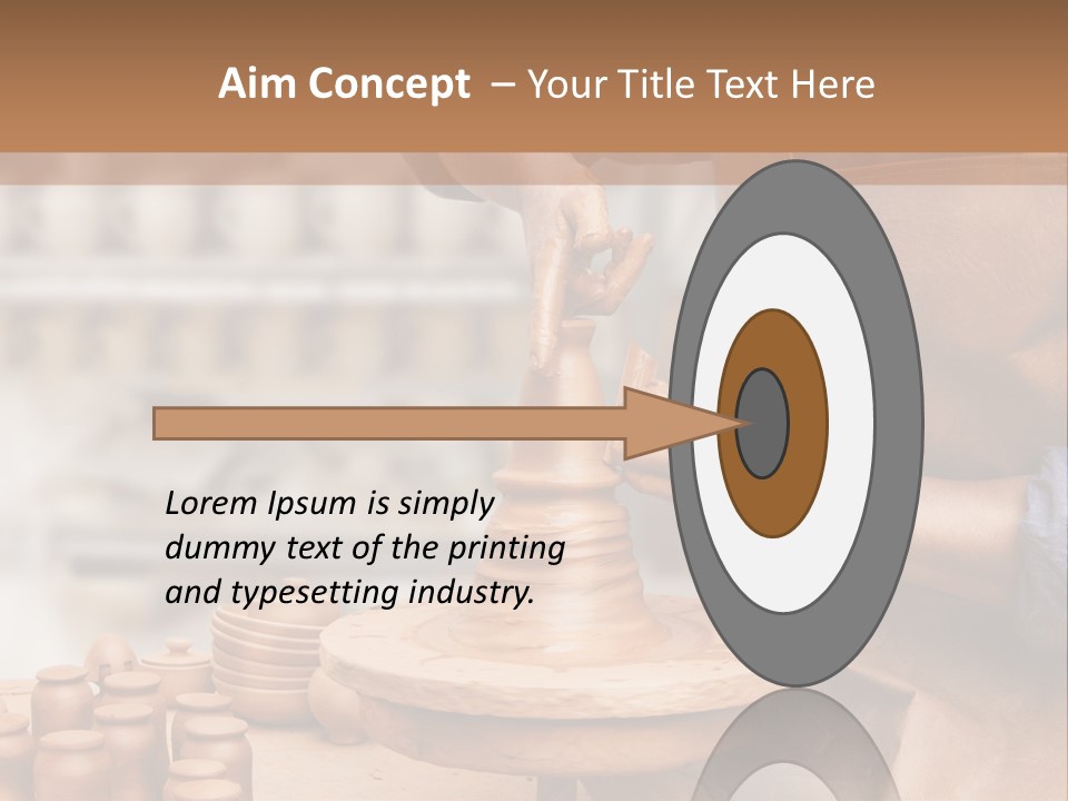 Making Person Ceramic PowerPoint Template