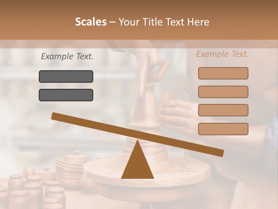 Making Person Ceramic PowerPoint Template