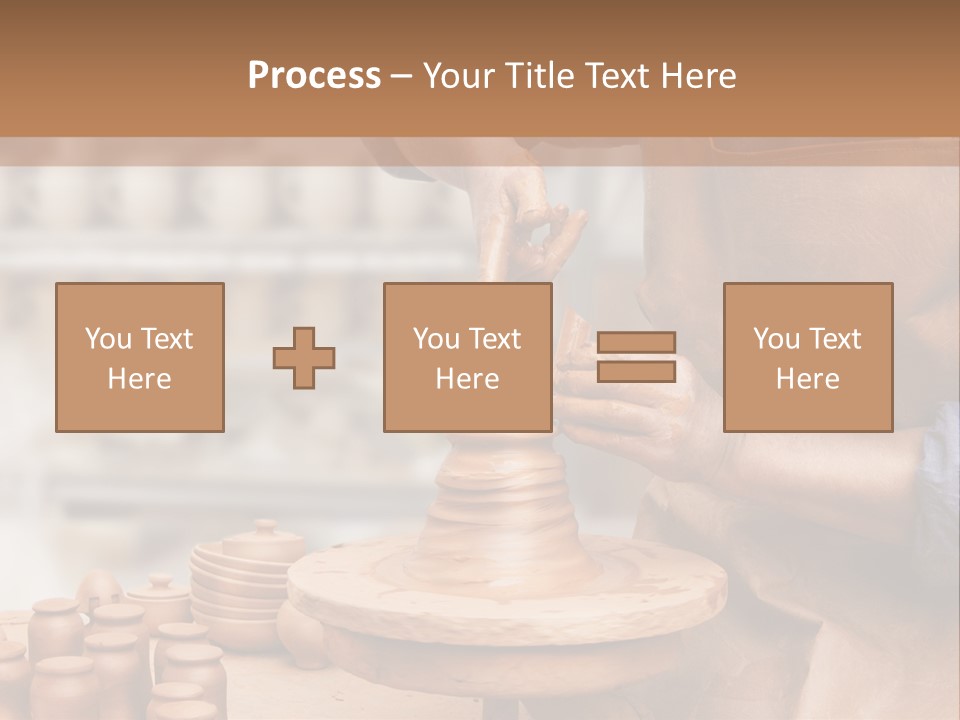 Making Person Ceramic PowerPoint Template