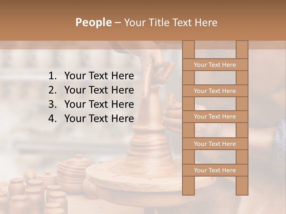 Making Person Ceramic PowerPoint Template