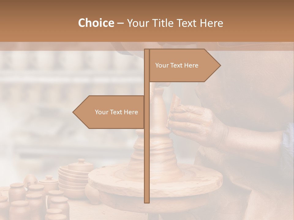 Making Person Ceramic PowerPoint Template