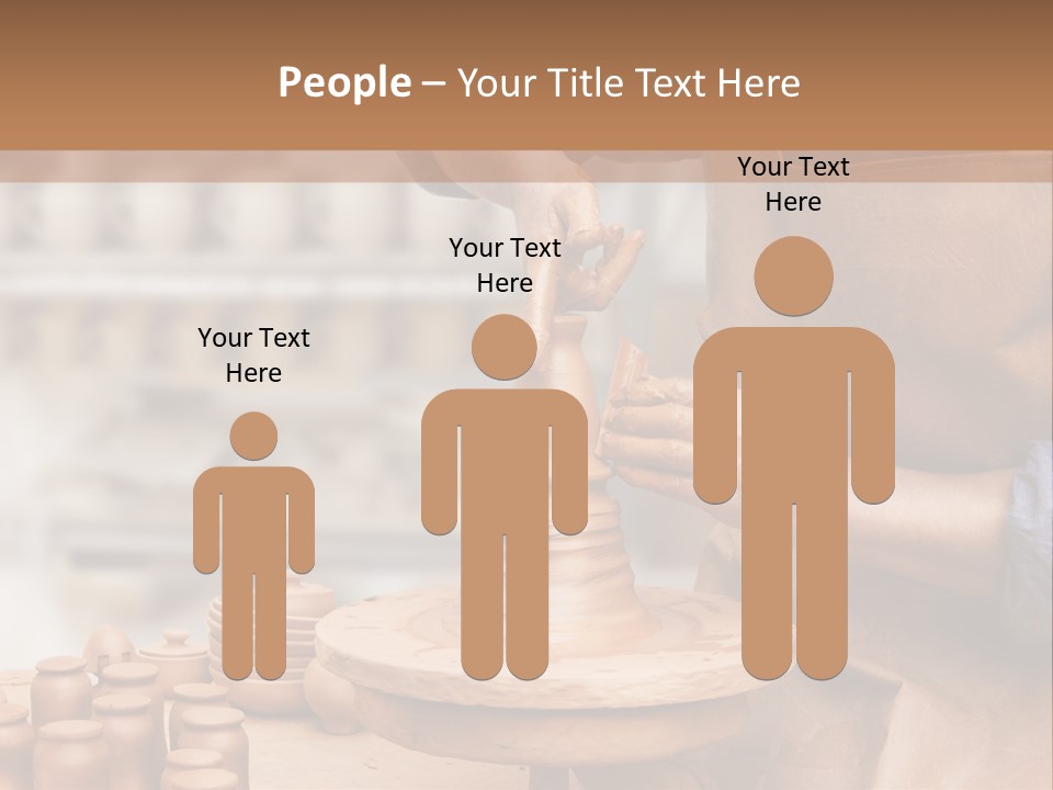 Making Person Ceramic PowerPoint Template