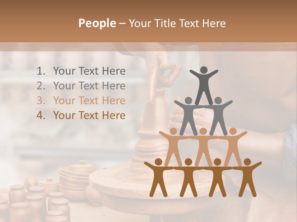 Making Person Ceramic PowerPoint Template